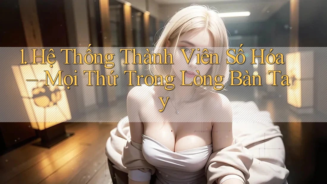 1. Hệ Thống Thành Viên Số Hóa – Mọi Thứ Trong Lòng Bàn Tay
