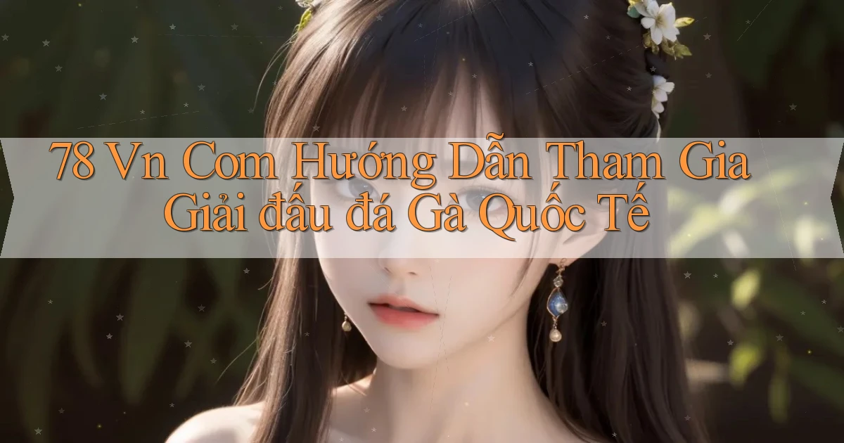78 vn com hướng dẫn tham gia giải đấu đá gà quốc tế