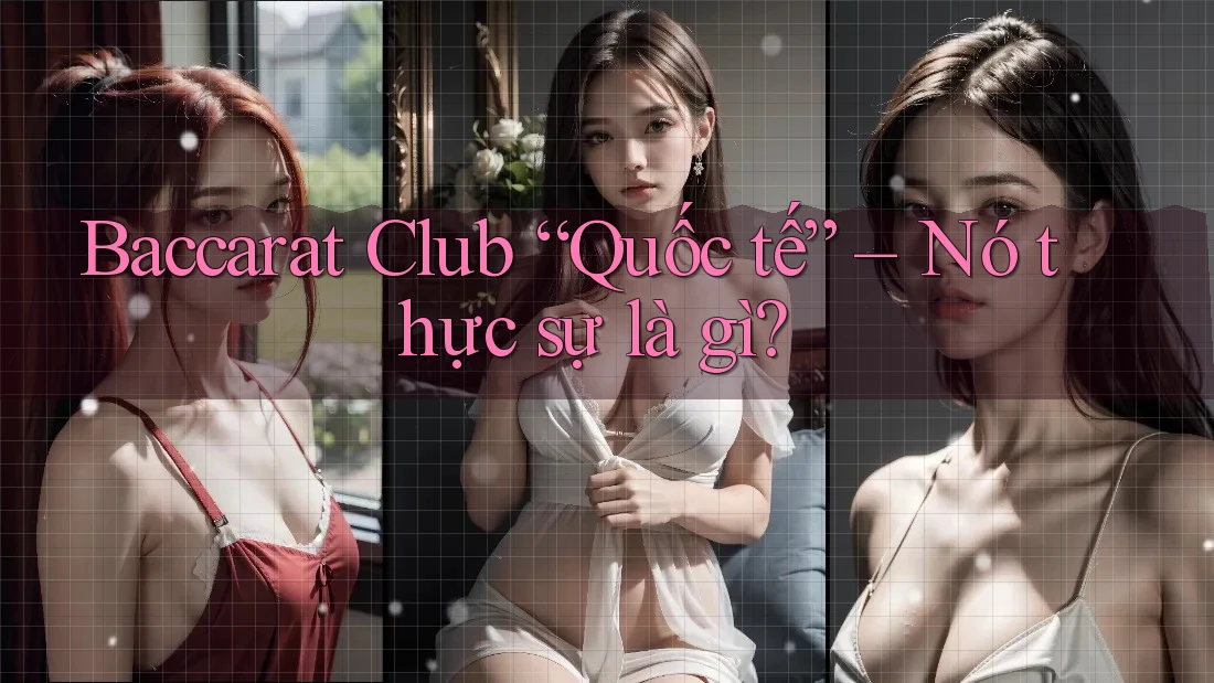 Baccarat Club “Quốc tế” – Nó thực sự là gì?