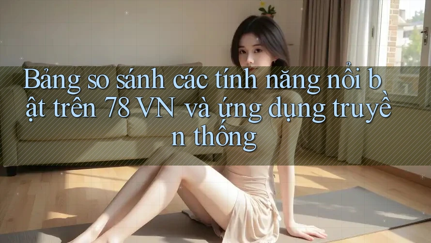 Bảng so sánh các tính năng nổi bật trên 78 VN và ứng dụng truyền thống Bảng so sánh các tính năng nổi bật trên 78 VN và ứng dụng truyền thống