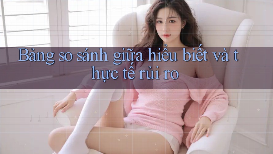Bảng so sánh giữa hiểu biết và thực tế rủi ro Bảng so sánh giữa hiểu biết và thực tế rủi ro
