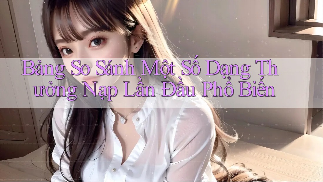 Bảng So Sánh Một Số Dạng Thưởng Nạp Lần Đầu Phổ Biến