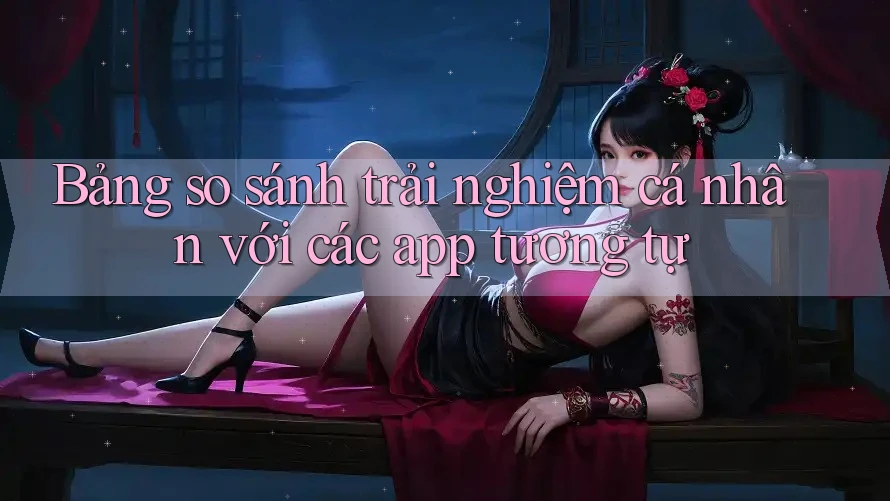 Bảng so sánh trải nghiệm cá nhân với các app tương tự