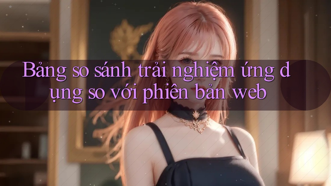 Bảng so sánh trải nghiệm ứng dụng so với phiên bản web