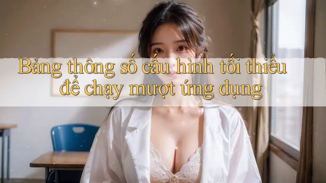 Bảng thông số cấu hình tối thiểu để chạy mượt ứng dụng Bảng thông số cấu hình tối thiểu để chạy mượt ứng dụng
