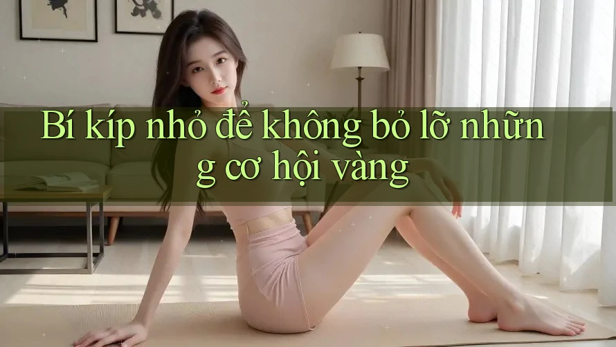 Bí kíp nhỏ để không bỏ lỡ những cơ hội vàng