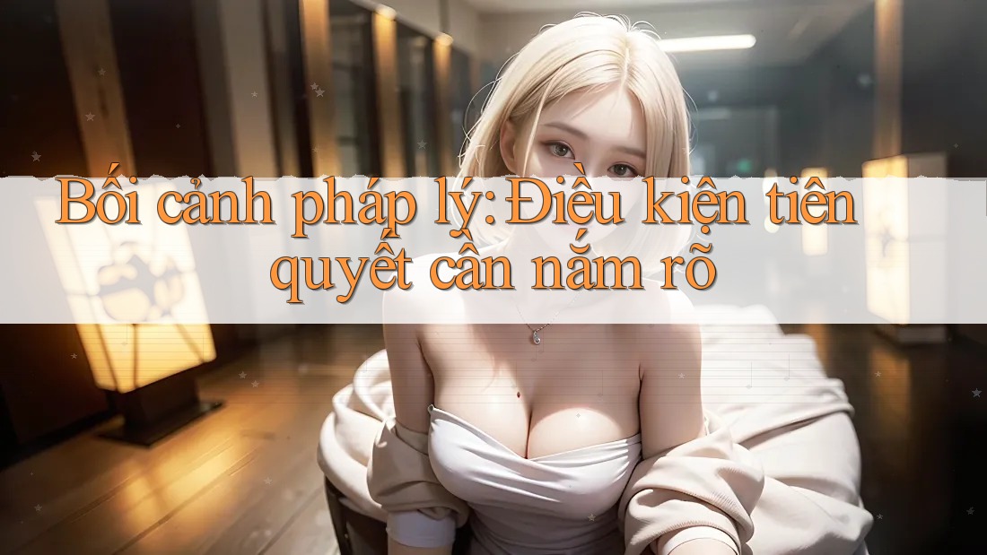 Bối cảnh pháp lý: Điều kiện tiên quyết cần nắm rõ Bối cảnh pháp lý: Điều kiện tiên quyết cần nắm rõ