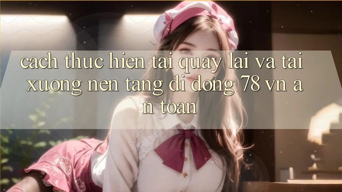 Cách thực hiện Tải quay lại Và Tải xuống Nền tảng di động 78 vn An Toàn