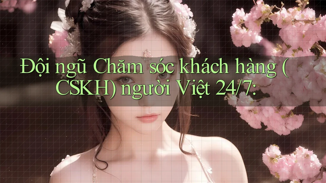 Đội ngũ Chăm sóc khách hàng (CSKH) người Việt 24/7: