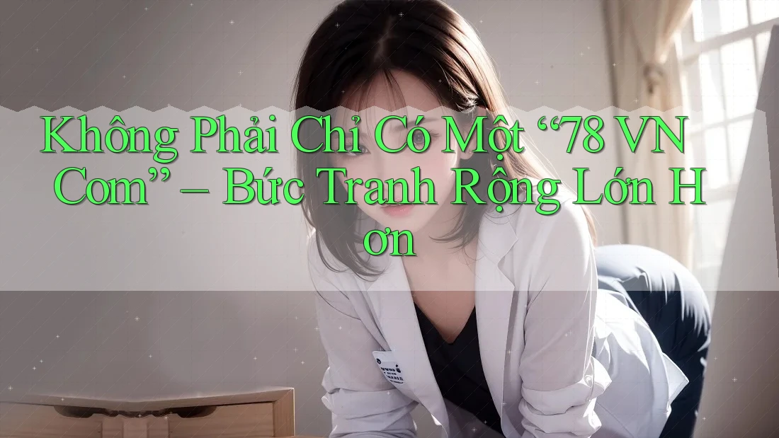Không Phải Chỉ Có Một “78 VN Com” – Bức Tranh Rộng Lớn Hơn
