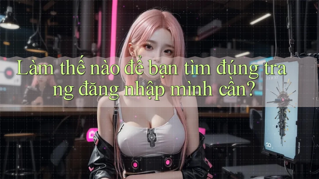 Làm thế nào để bạn tìm đúng trang đăng nhập mình cần?