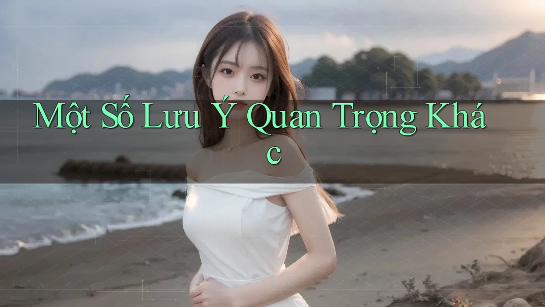 Một số lưu ý quan trọng khác