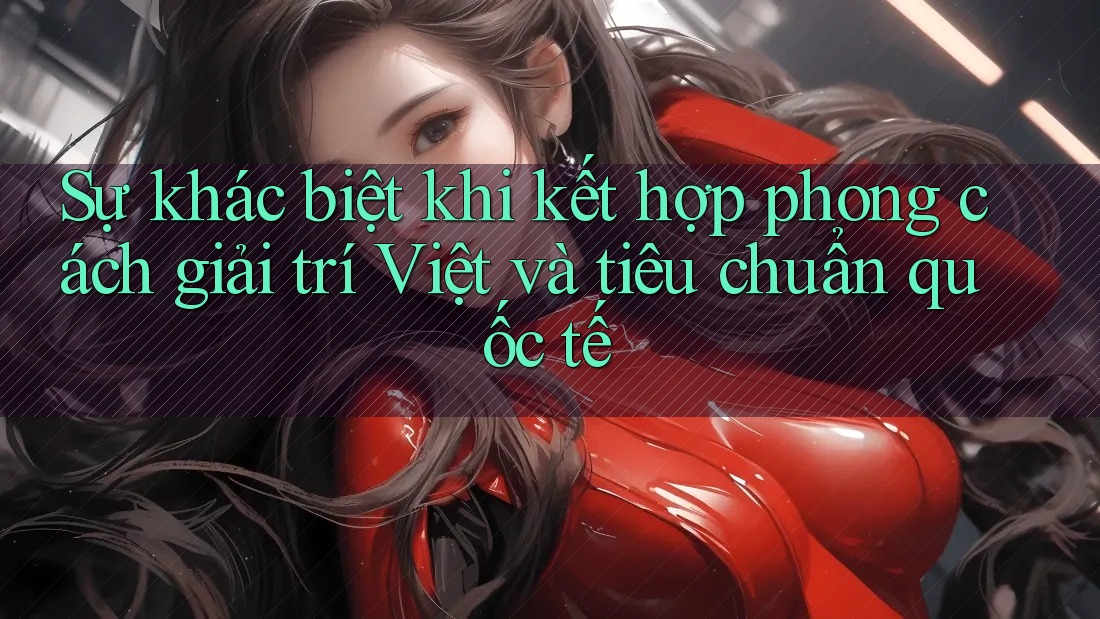 Sự khác biệt khi kết hợp phong cách giải trí Việt và tiêu chuẩn quốc tế Sự khác biệt khi kết hợp phong cách giải trí Việt và tiêu chuẩn quốc tế