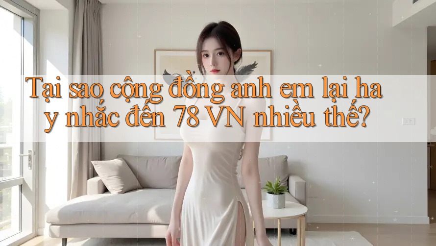 Tại sao cộng đồng anh em lại hay nhắc đến 78 VN nhiều thế?