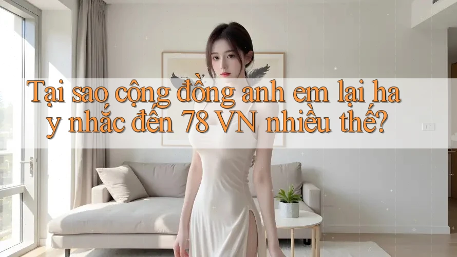 Tại sao cộng đồng anh em lại hay nhắc đến 78 VN nhiều thế? Tại sao cộng đồng anh em lại hay nhắc đến 78 VN nhiều thế?