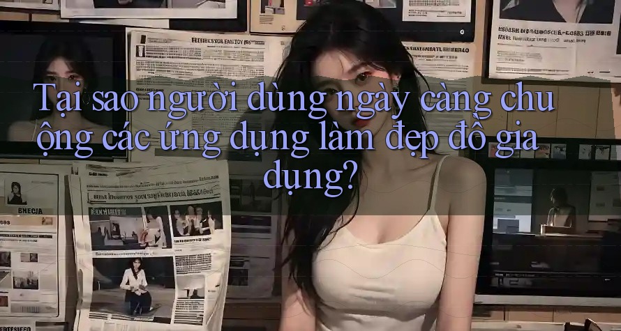 Tại sao người dùng ngày càng chuộng các ứng dụng làm đẹp đồ gia dụng?