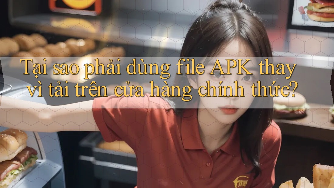 Tại sao phải dùng file APK thay vì tải trên cửa hàng chính thức?