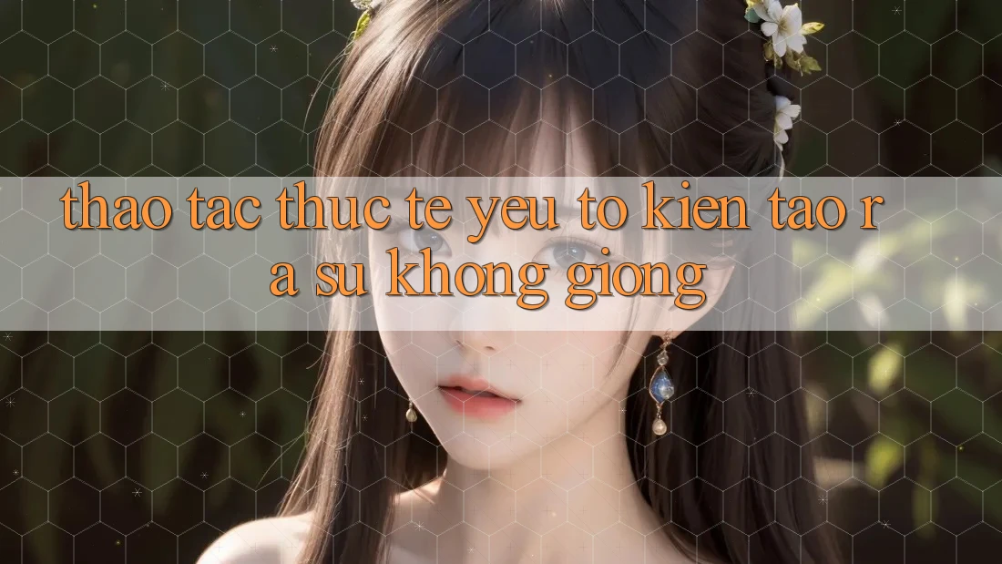 Thao tác Thực Tế: Yếu Tố Kiến tạo ra Sự Không giống