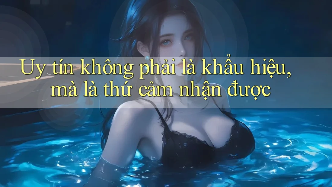 Uy tín không phải là khẩu hiệu, mà là thứ cảm nhận được